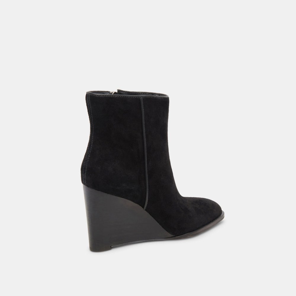 Dolce Vita Susann Wide Booties Onyx Suede