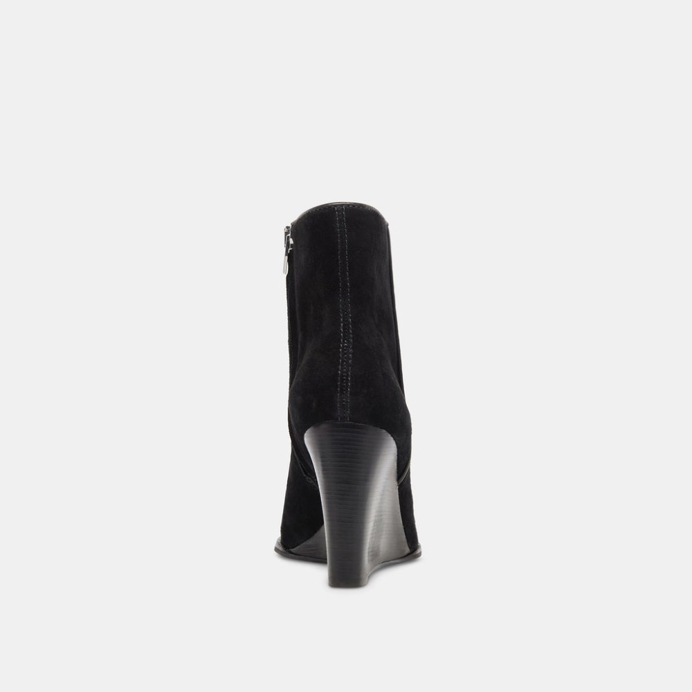 Dolce Vita Susann Wide Booties Onyx Suede