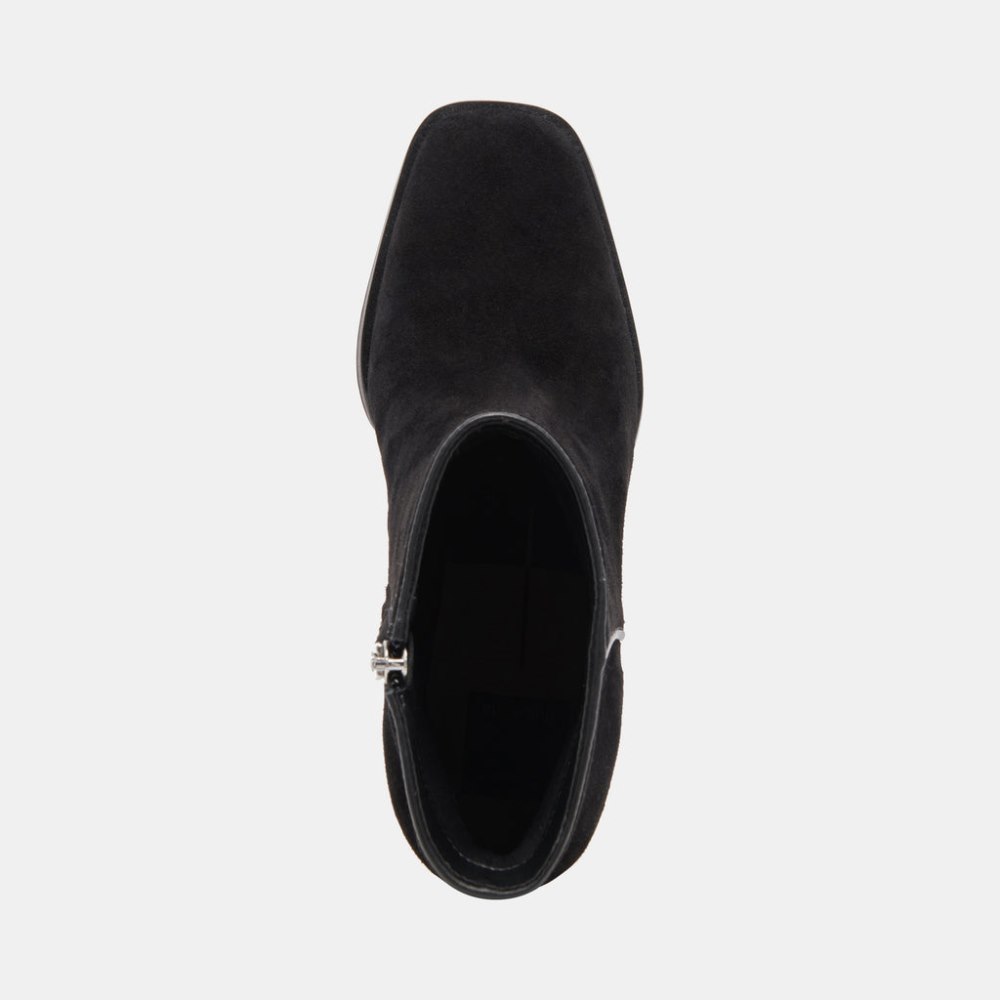Dolce Vita Susann Wide Booties Onyx Suede