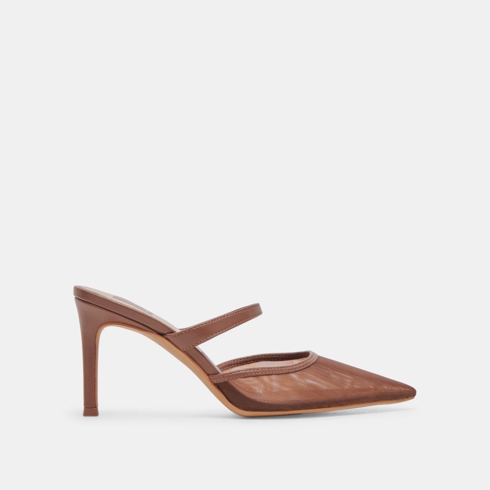 Dolce Vita Katik Heels Espresso Mesh