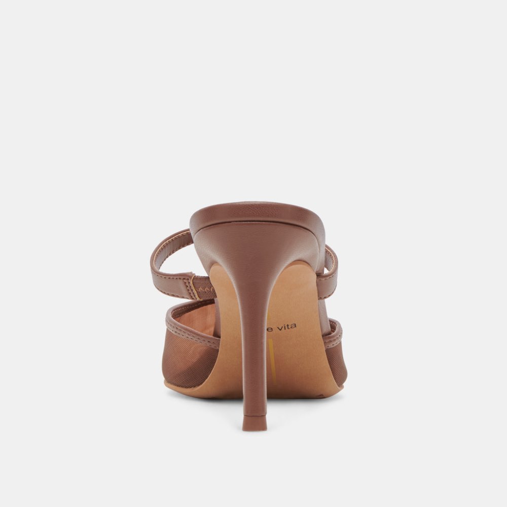 Dolce Vita Katik Heels Espresso Mesh