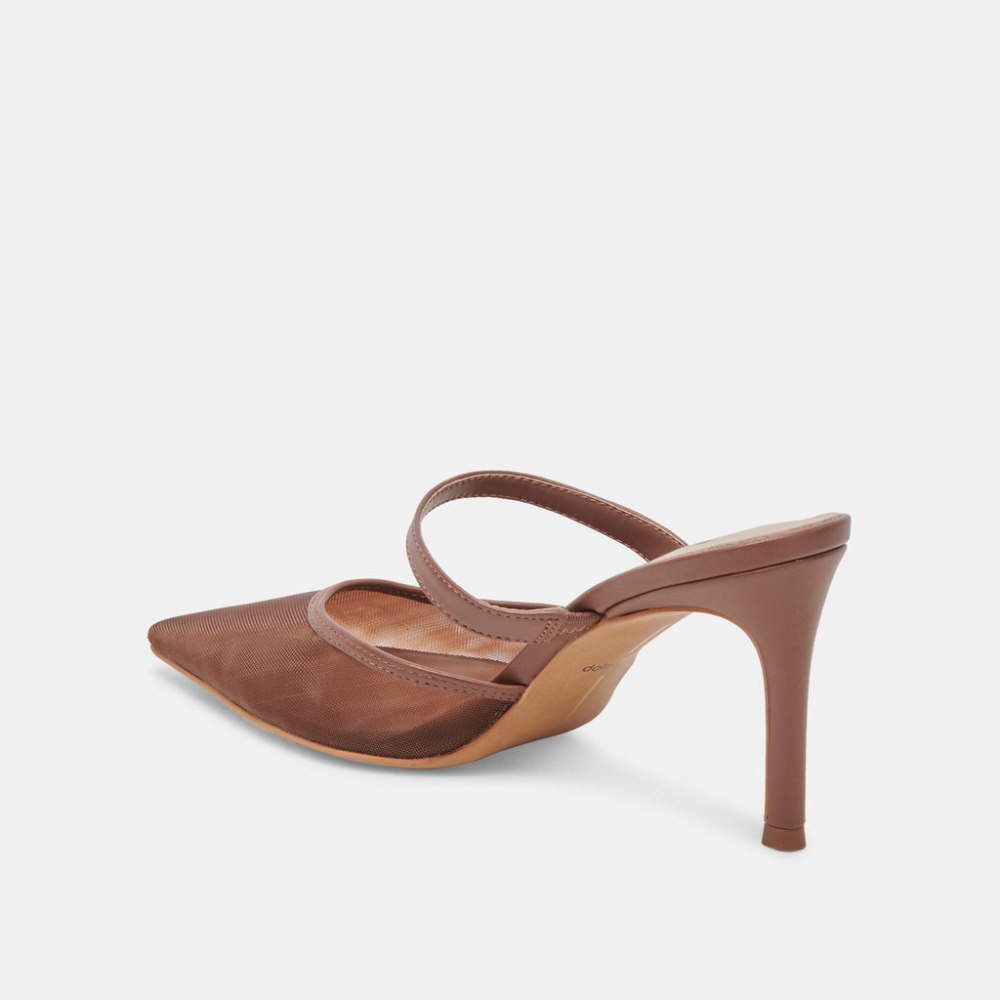 Dolce Vita Katik Heels Espresso Mesh