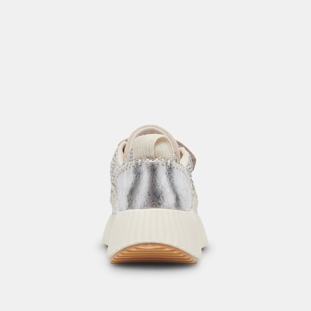 Dolce Vita Demo Sneakers Silver Knit