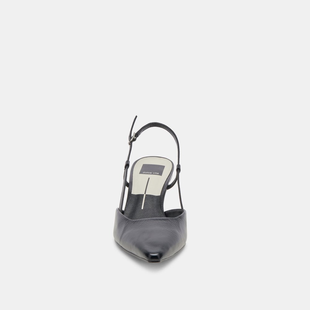 Dolce Vita Odela Heels Midnight Crinkle Patent