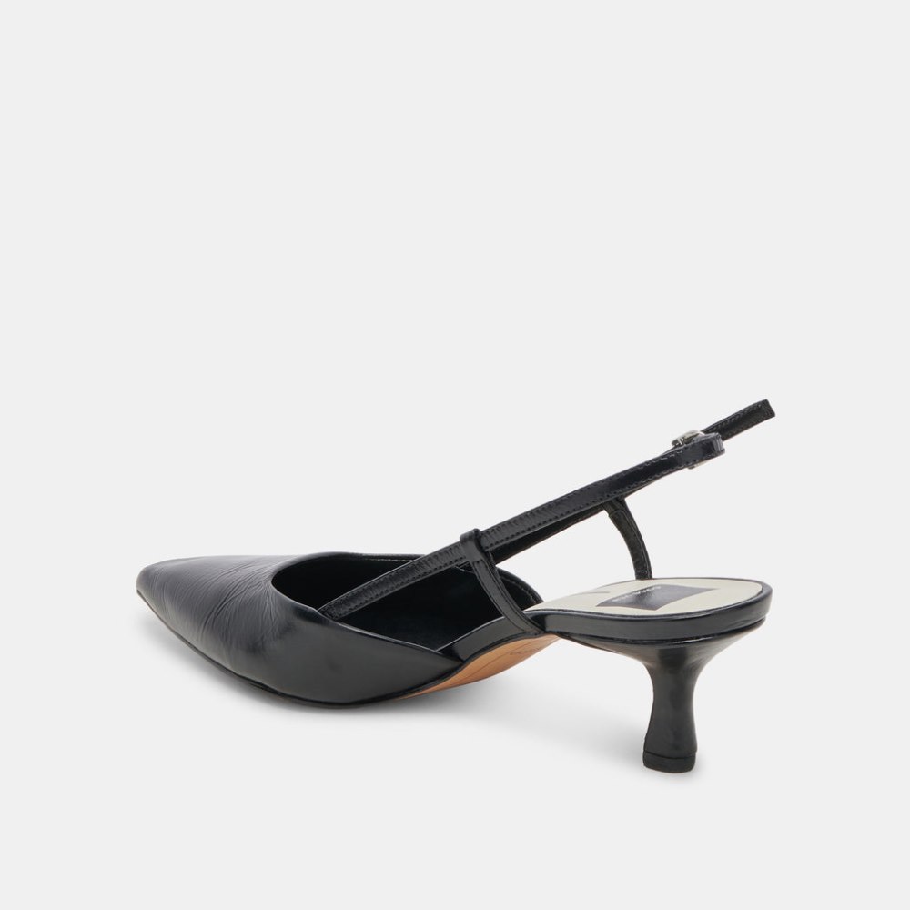 Dolce Vita Odela Heels Midnight Crinkle Patent