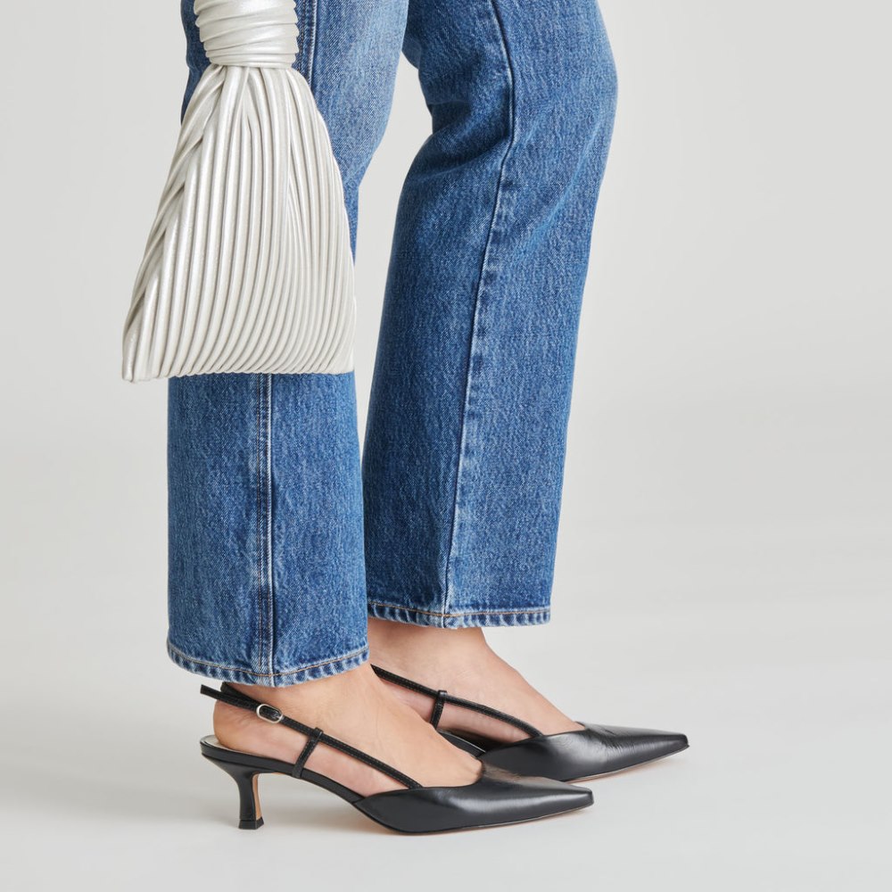 Dolce Vita Odela Heels Midnight Crinkle Patent