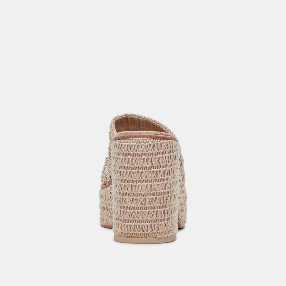 Dolce Vita Ladin Heels Ivory Woven