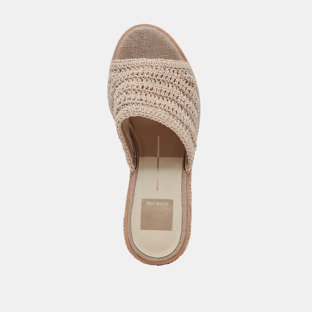 Dolce Vita Ladin Heels Ivory Woven