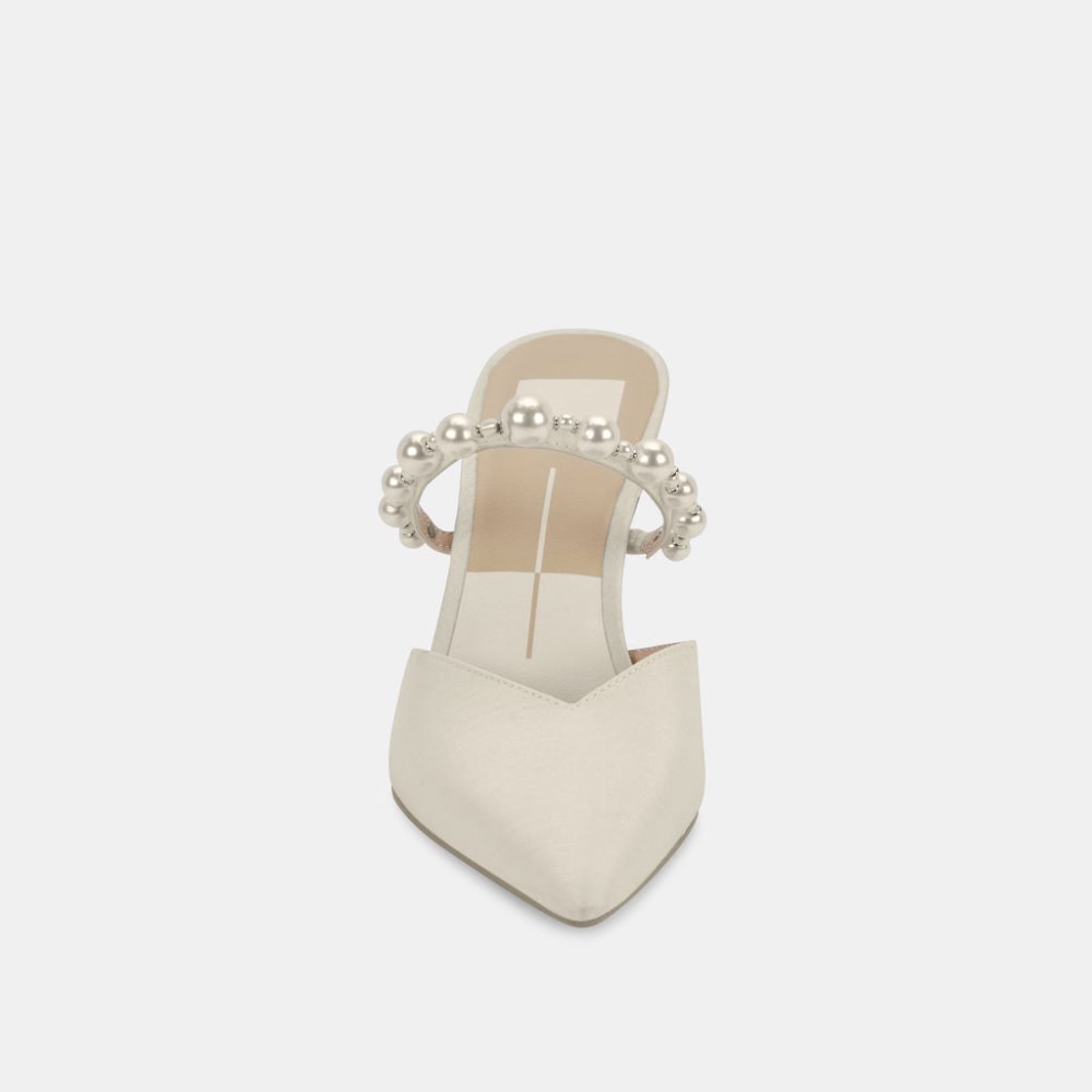 Dolce Vita Kanika Pearl Wide Heels Vanilla Pearls