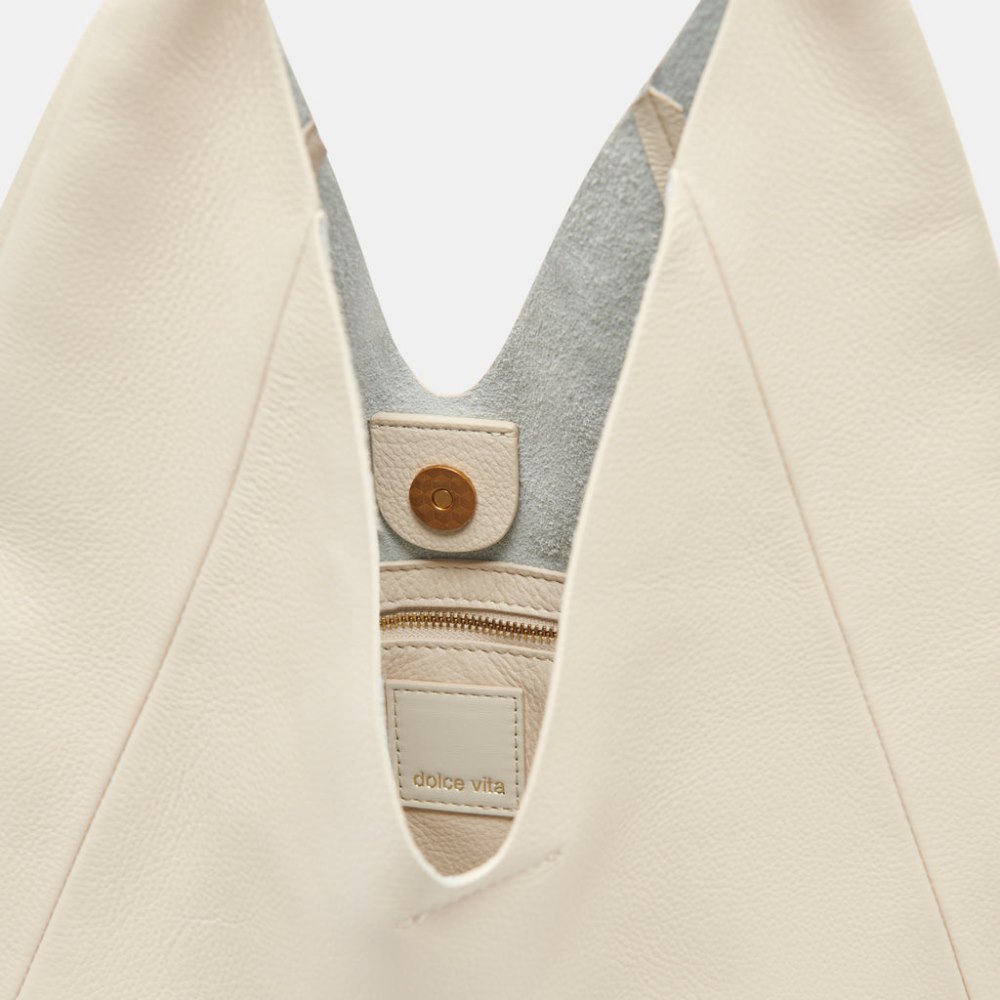Dolce Vita Mia Tote Ivory Leather
