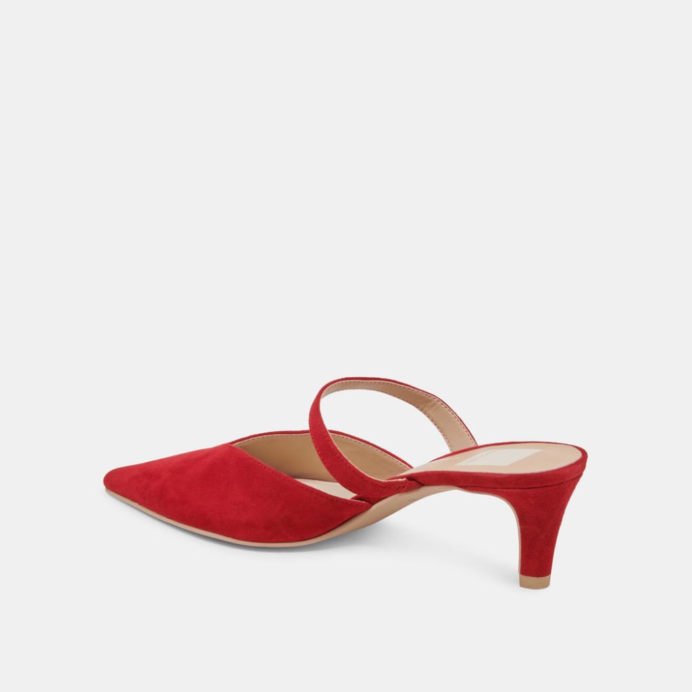 Dolce Vita Kanika Mid Heels Crimson Suede