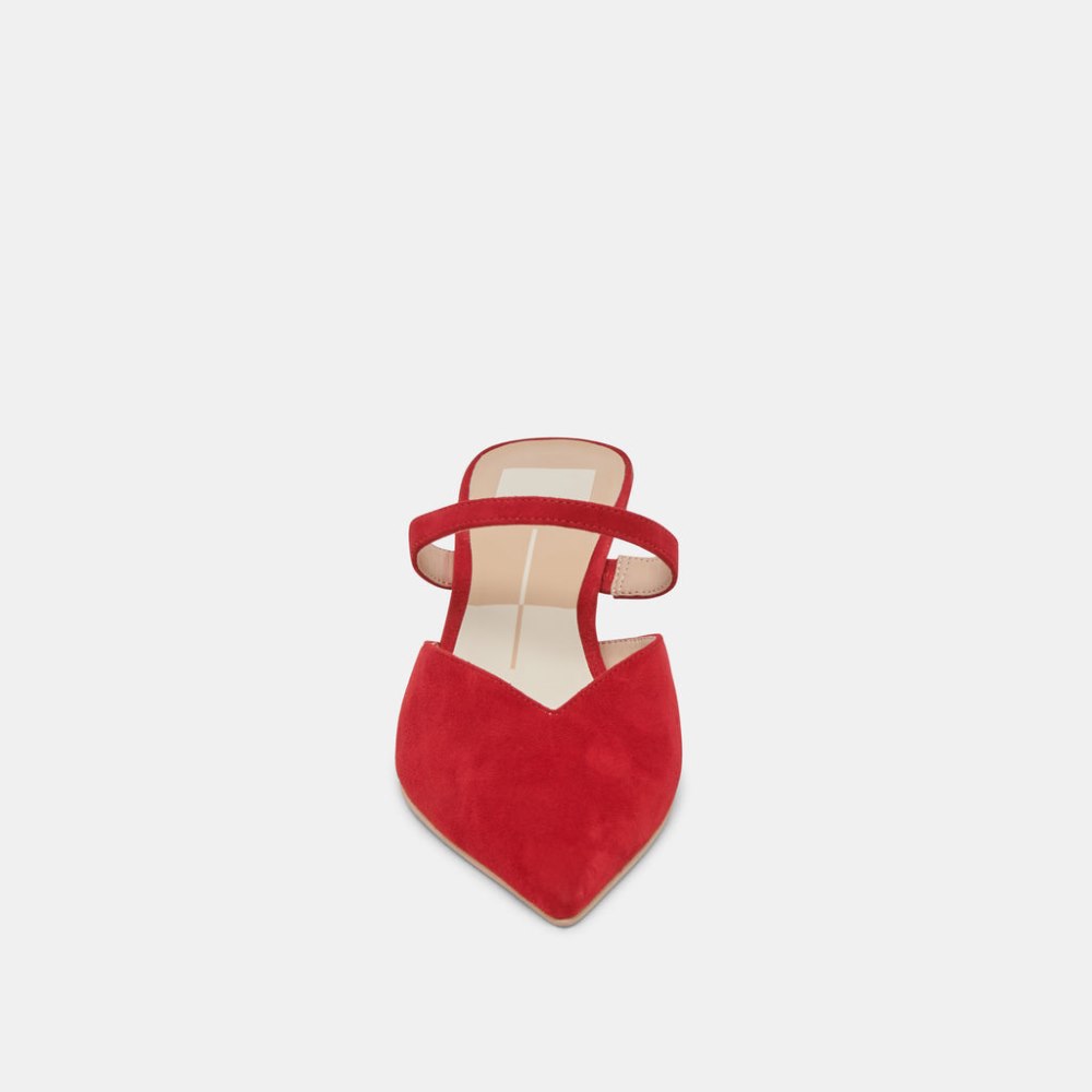 Dolce Vita Kanika Mid Heels Crimson Suede
