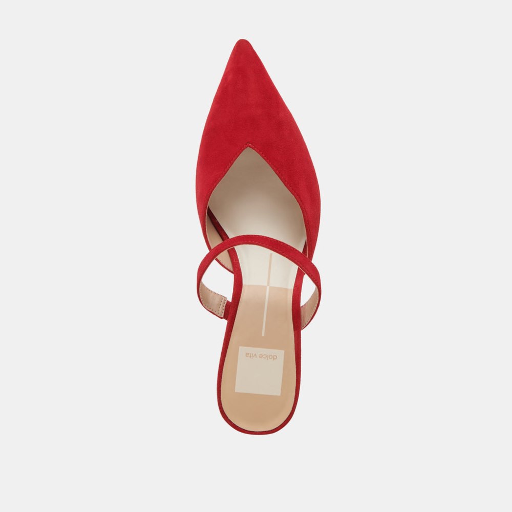 Dolce Vita Kanika Mid Heels Crimson Suede