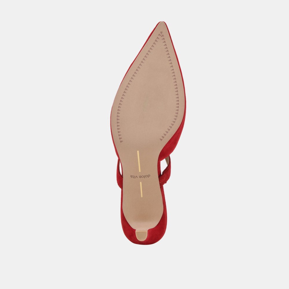 Dolce Vita Kanika Mid Heels Crimson Suede
