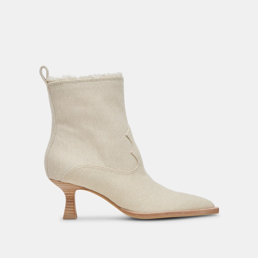 Dolce Vita Austin Boots Ivory Denim