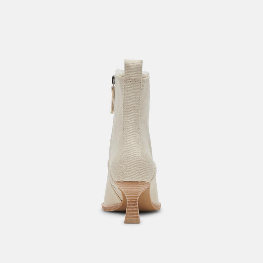 Dolce Vita Austin Boots Ivory Denim