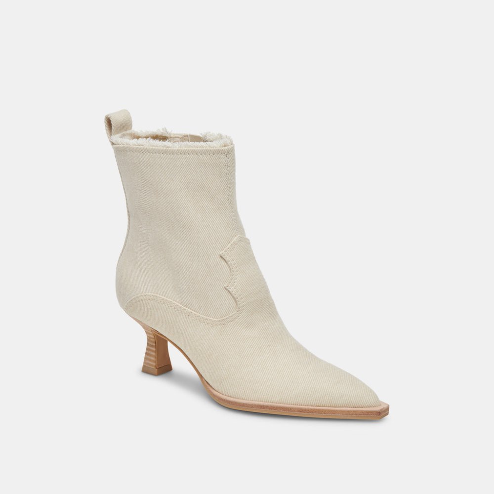 Dolce Vita Austin Boots Ivory Denim