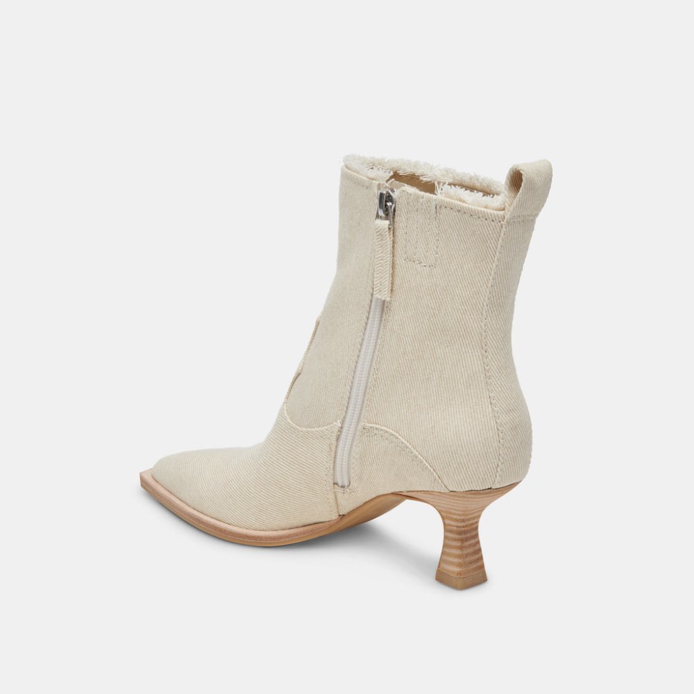 Dolce Vita Austin Boots Ivory Denim