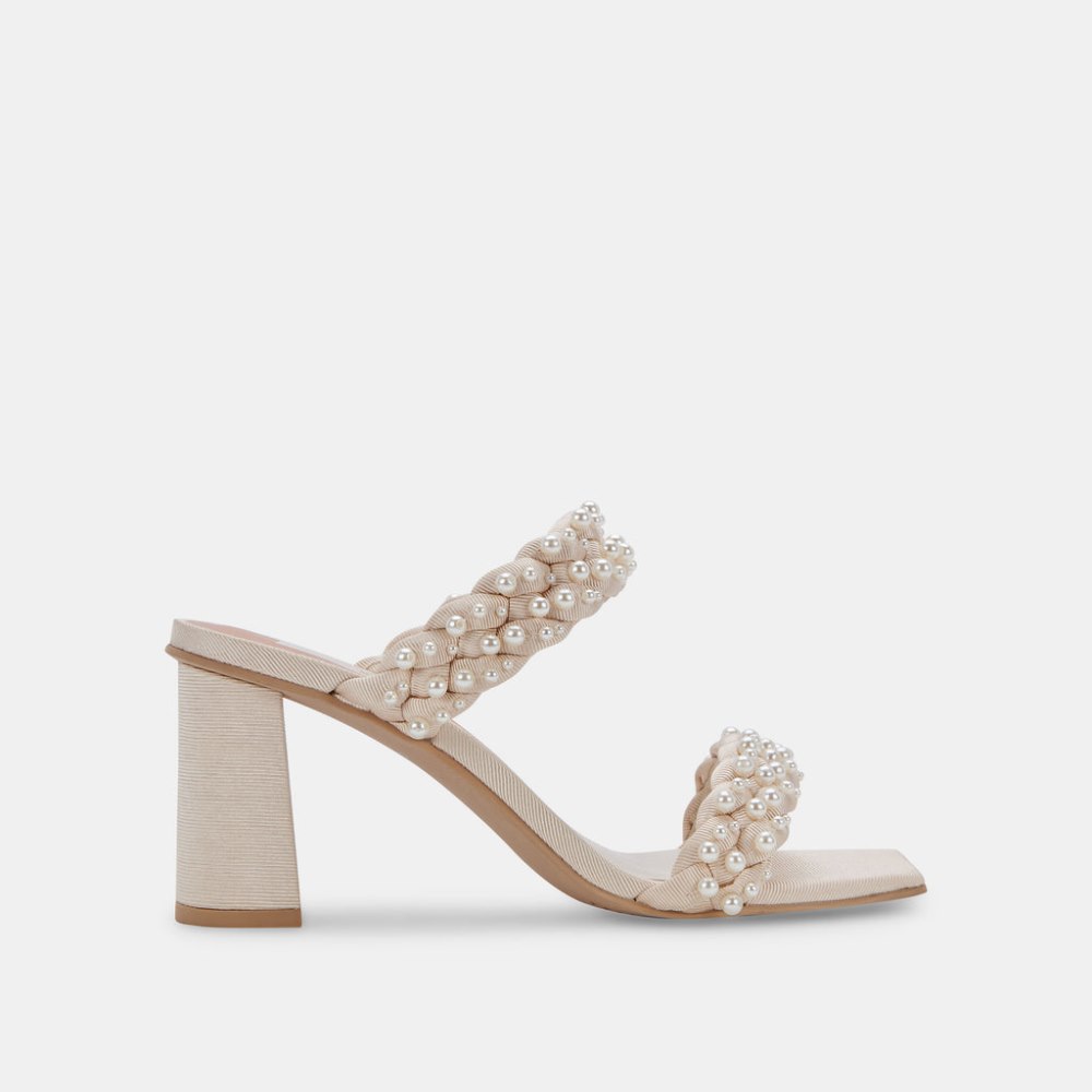 Dolce Vita Paily Pearl Heels Vanilla Pearls