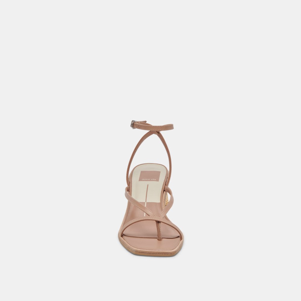Dolce Vita Banita Wide Sandals Cafe Leather