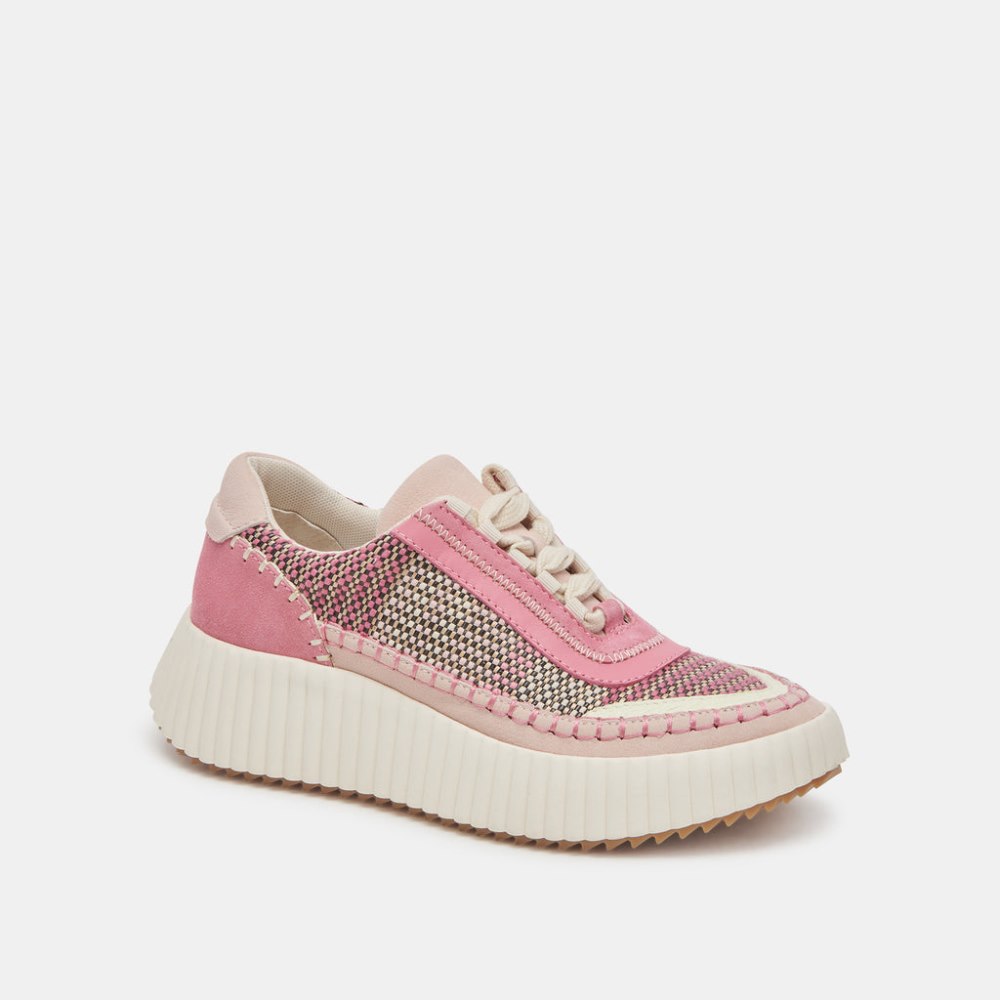 Dolce Vita Dolen Sneakers Pink Multi Woven