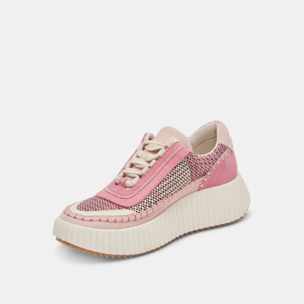 Dolce Vita Dolen Sneakers Pink Multi Woven