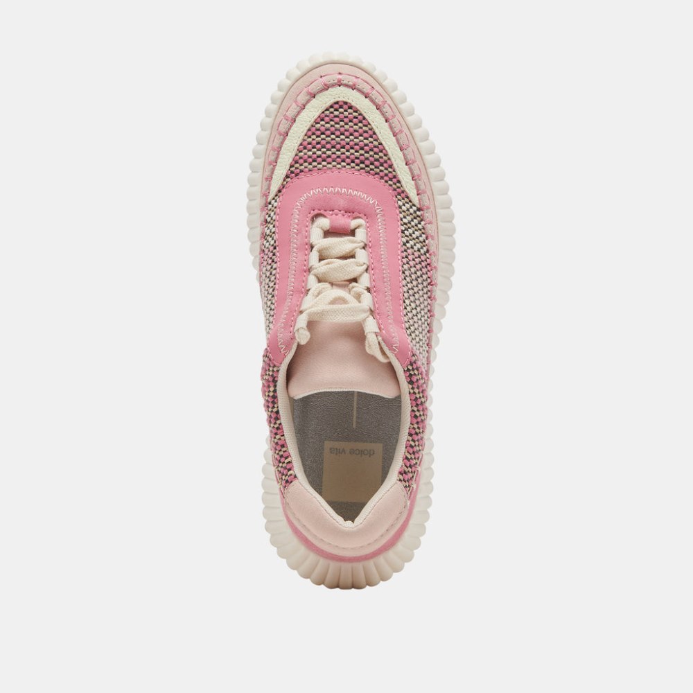 Dolce Vita Dolen Sneakers Pink Multi Woven