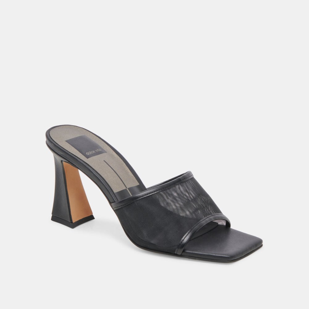 Dolce Vita Narda Heels Onyx Mesh
