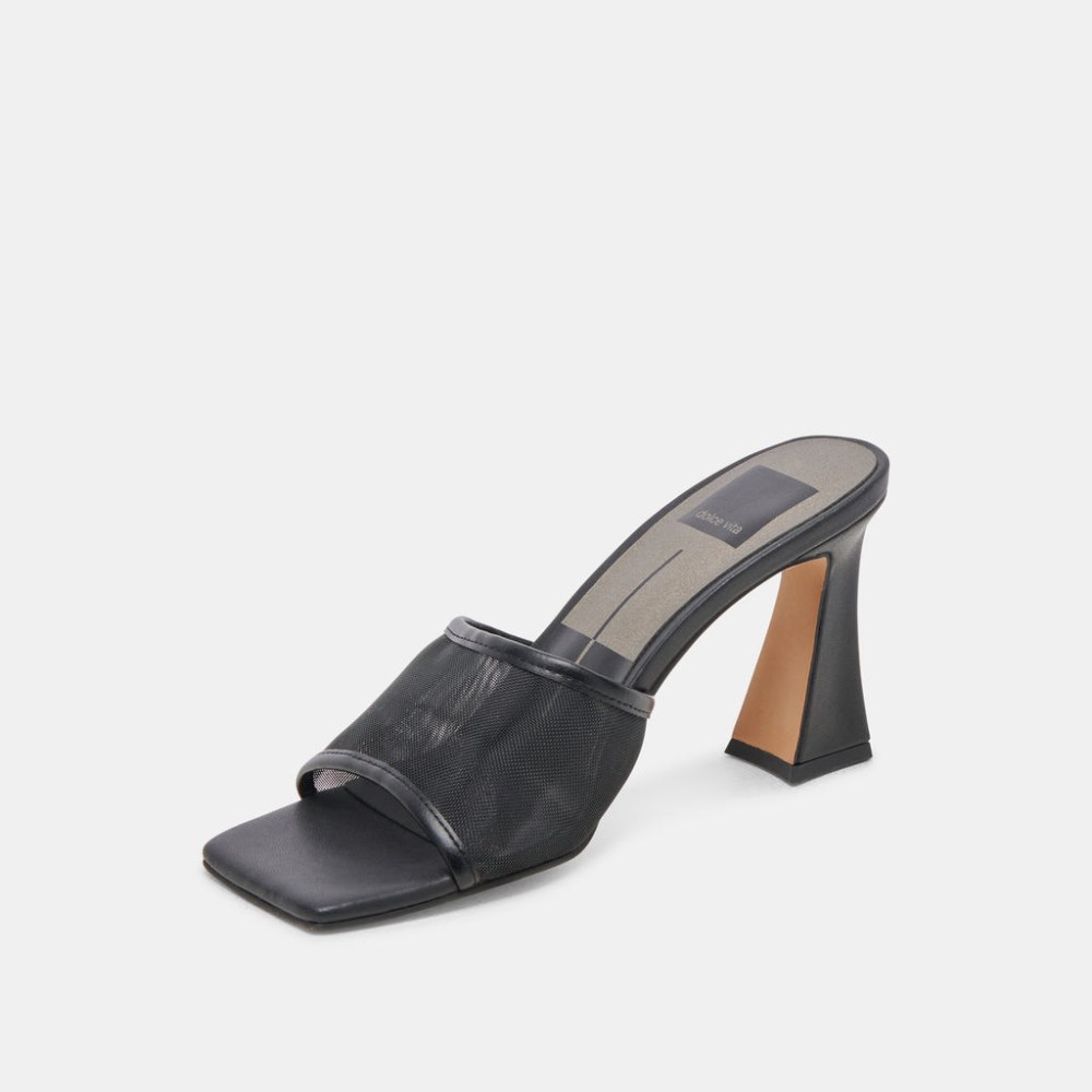 Dolce Vita Narda Heels Onyx Mesh