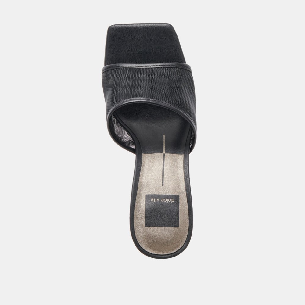 Dolce Vita Narda Heels Onyx Mesh
