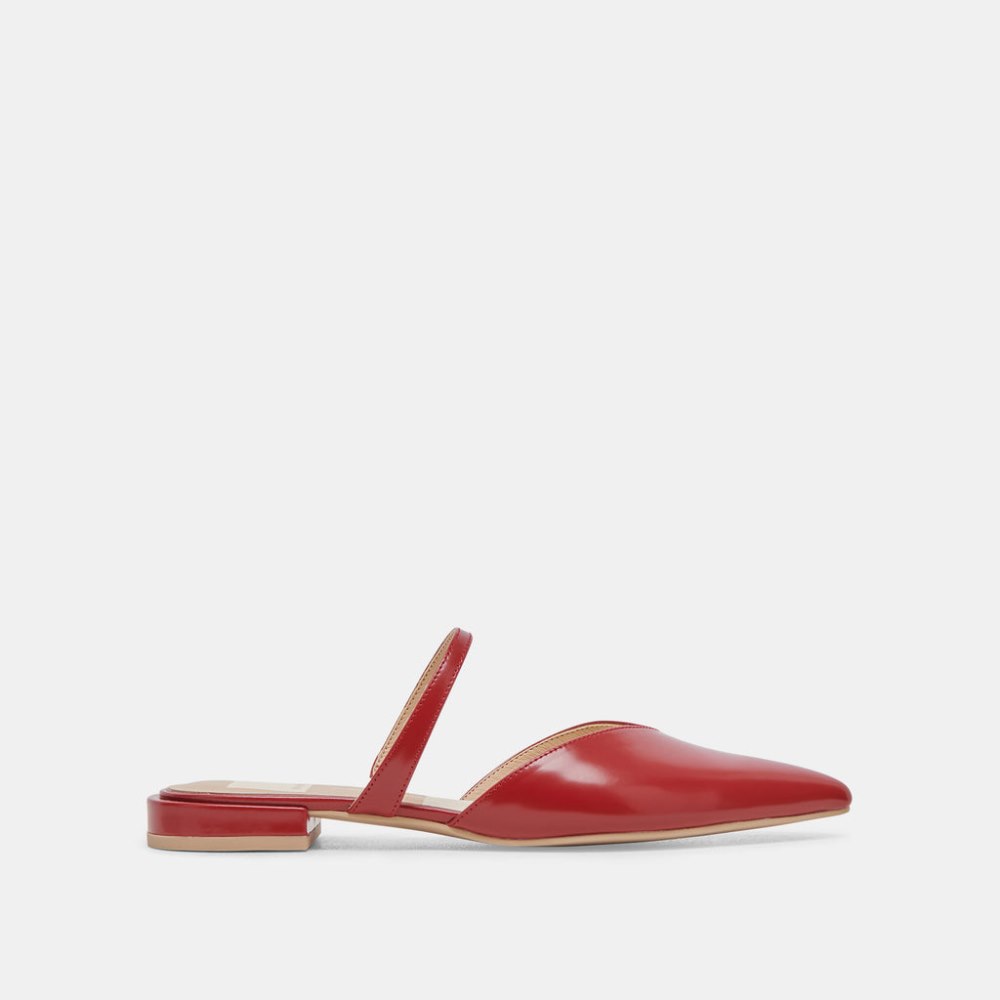 Dolce Vita Kanika Flats Red Crinkle Patent