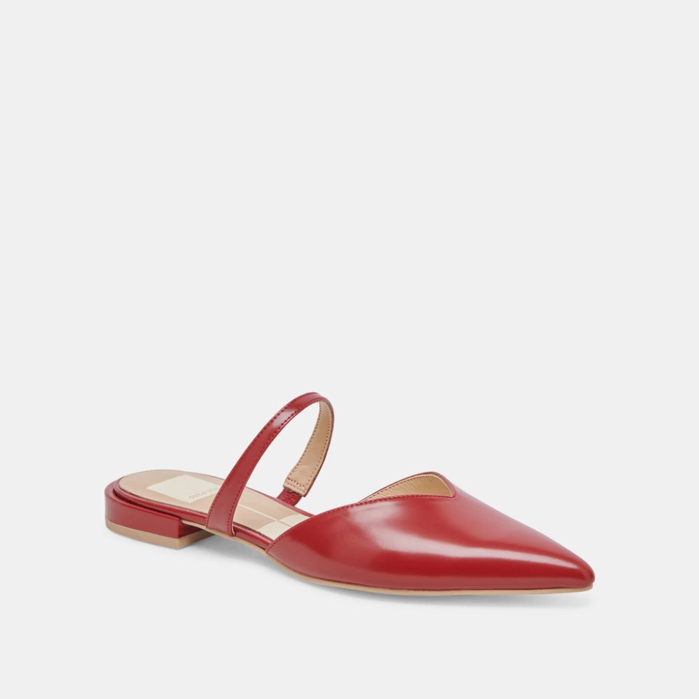 Dolce Vita Kanika Flats Red Crinkle Patent