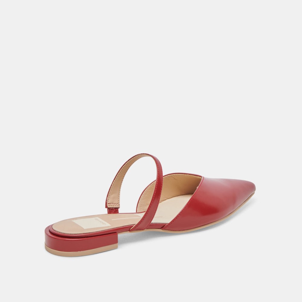 Dolce Vita Kanika Flats Red Crinkle Patent