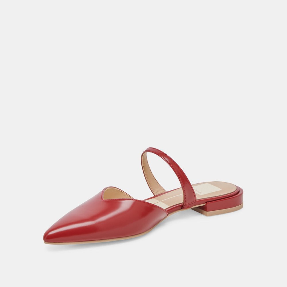 Dolce Vita Kanika Flats Red Crinkle Patent