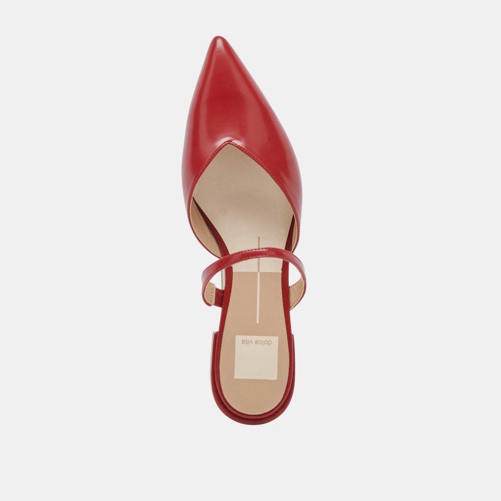 Dolce Vita Kanika Flats Red Crinkle Patent