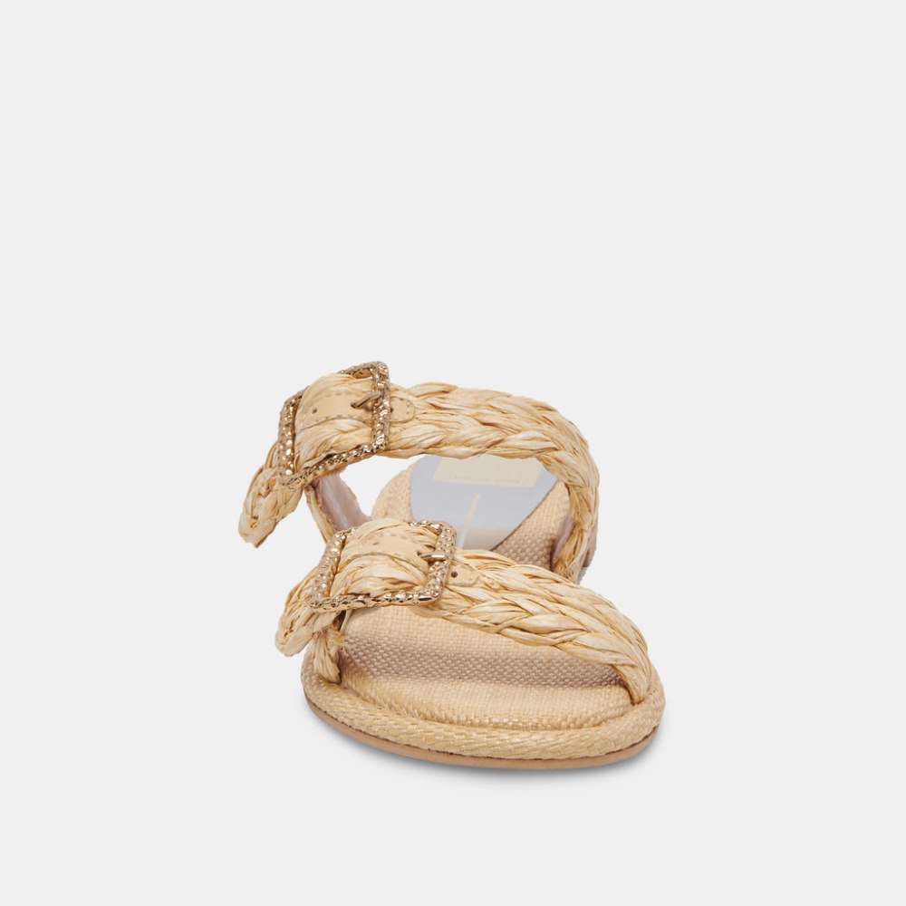 Dolce Vita Alaina Sandals Lt Natural Raffia