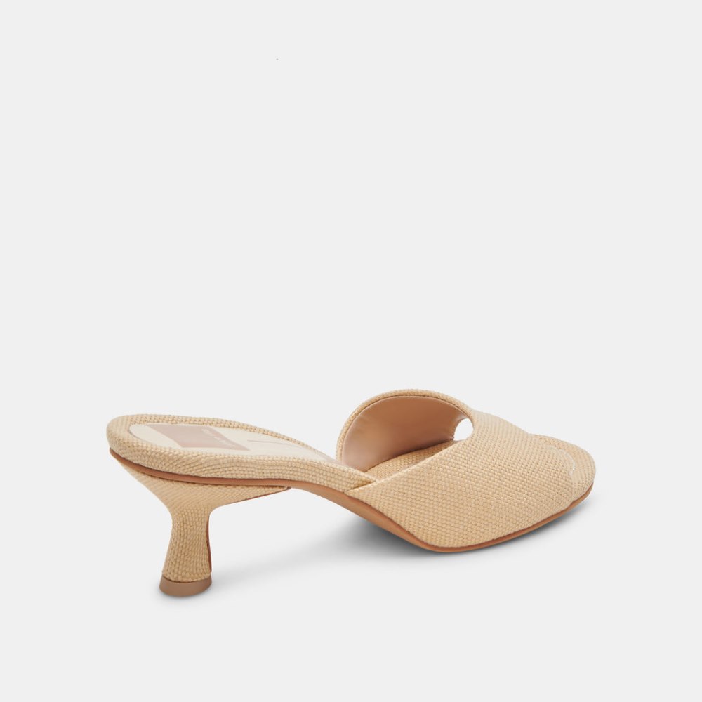 Dolce Vita Macoy Heels Lt Natural Raffia