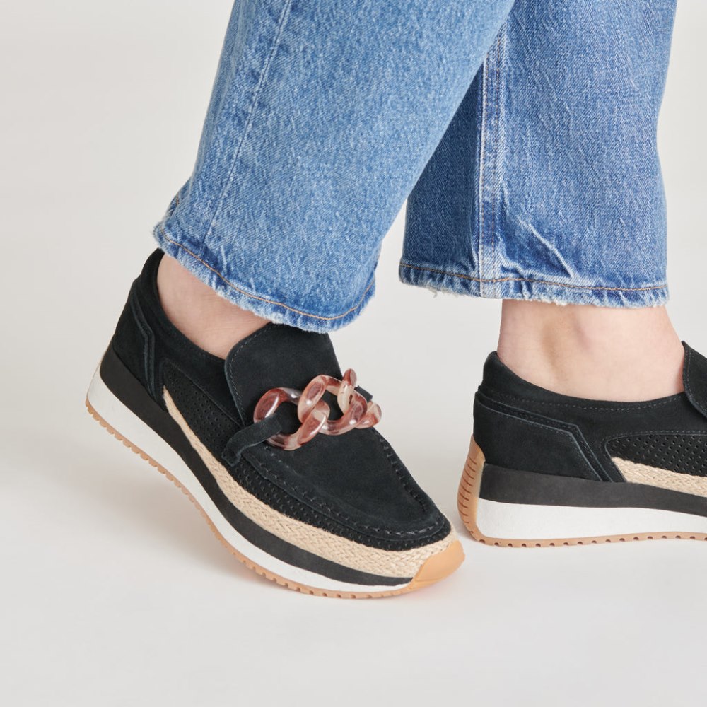 Dolce Vita Jadah Sneakers Onyx Suede