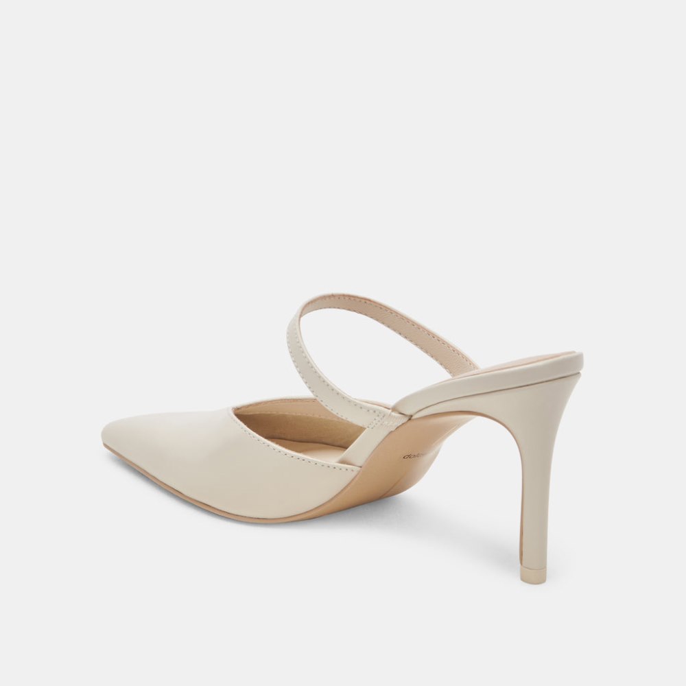 Dolce Vita Kanika Heels White Crinkle Patent