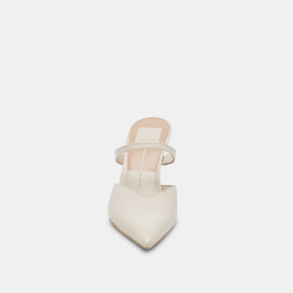 Dolce Vita Kanika Heels White Crinkle Patent