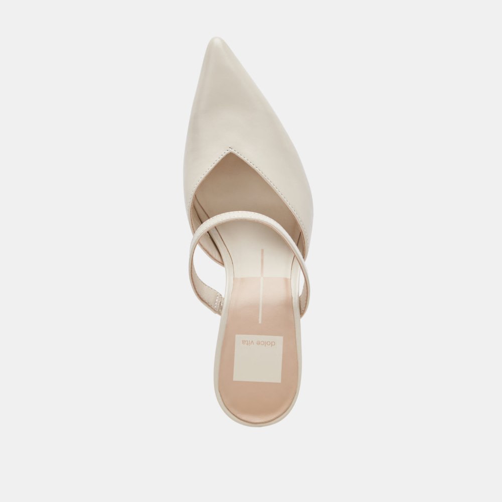 Dolce Vita Kanika Heels White Crinkle Patent