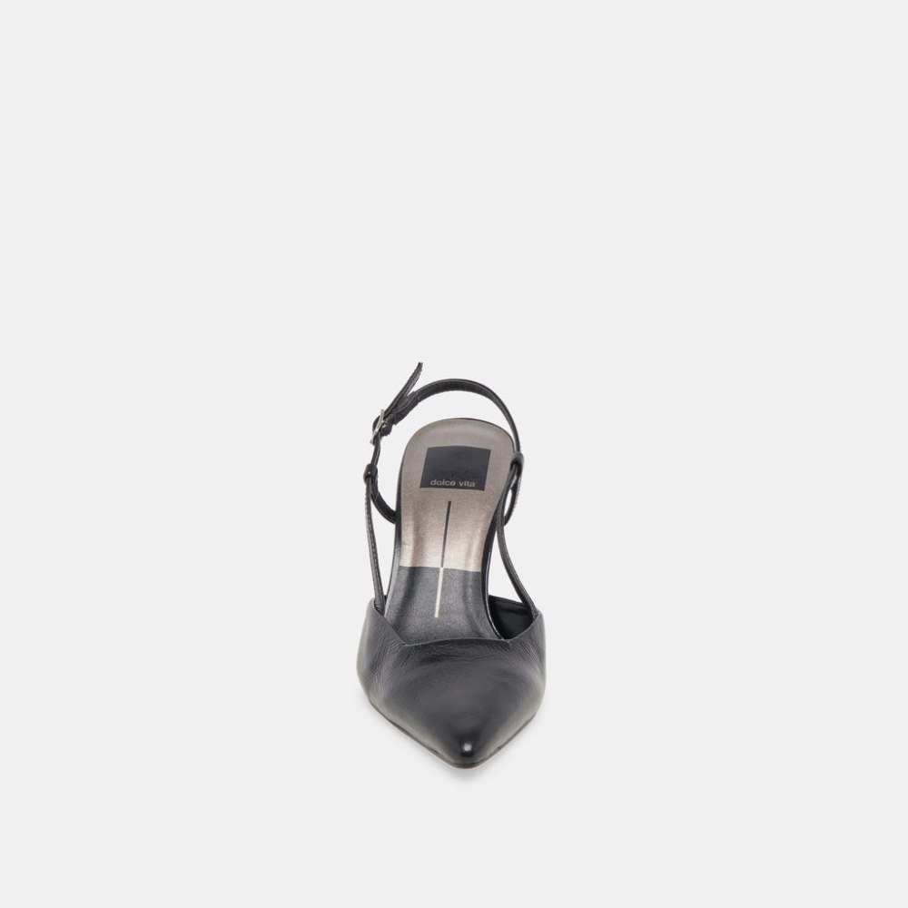 Dolce Vita Kim Heels Midnight Crinkle Patent
