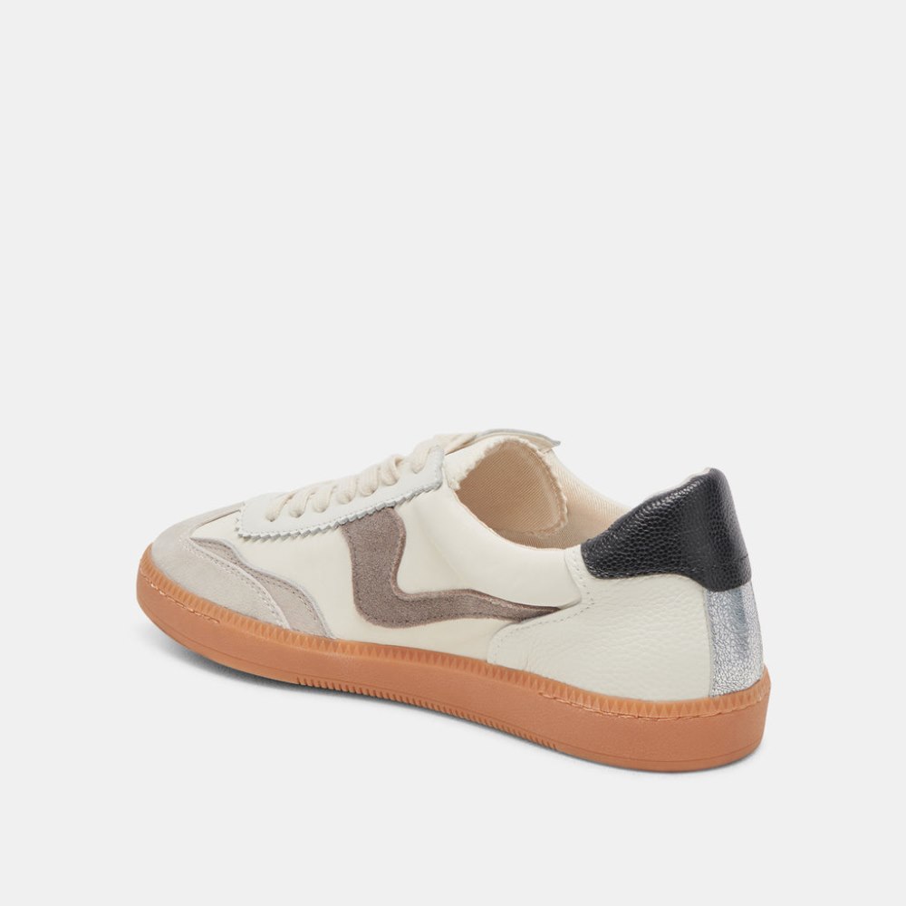 Dolce Vita Notice Sneakers White Grey Leather