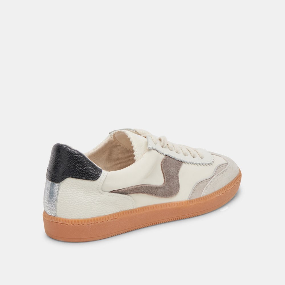 Dolce Vita Notice Sneakers White Grey Leather