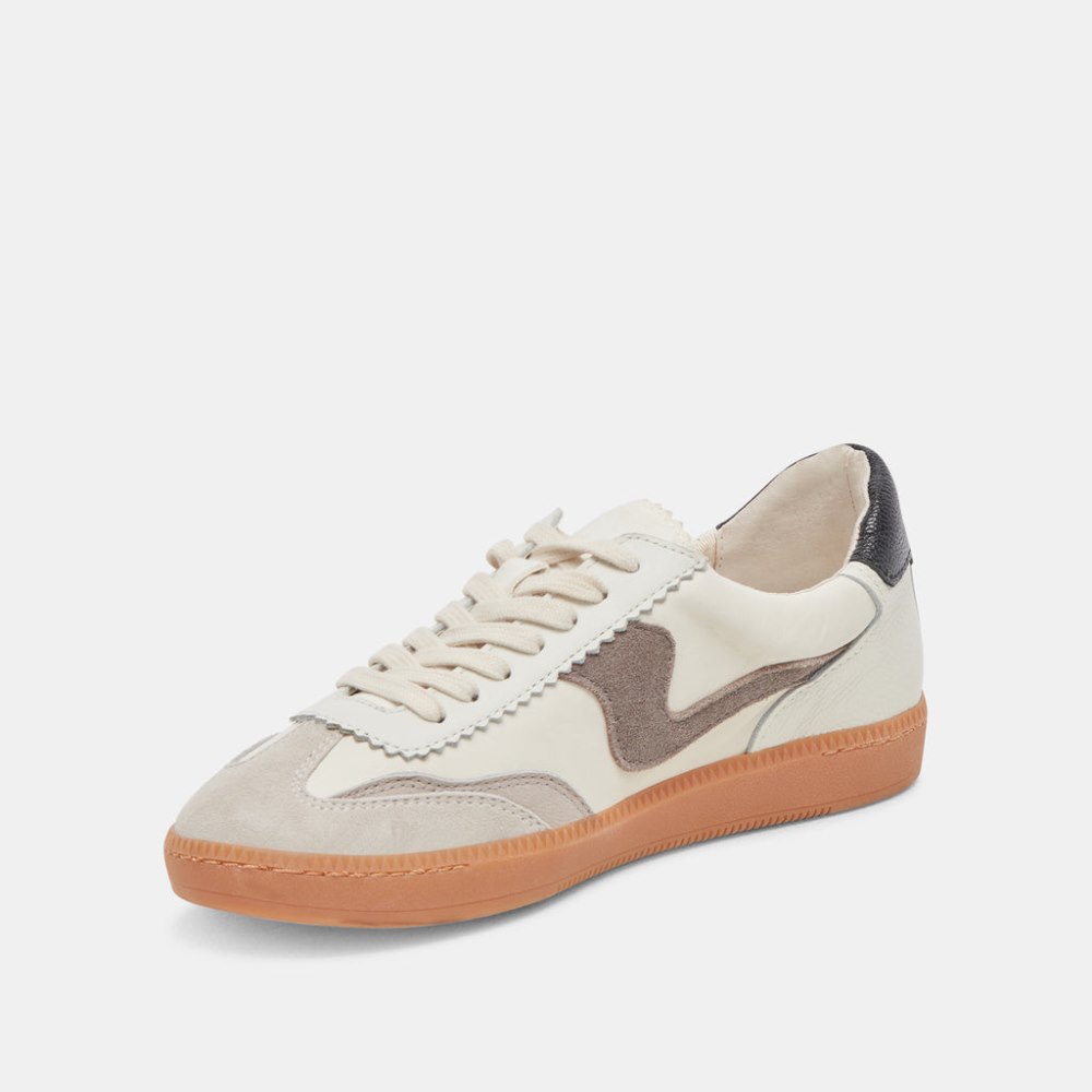 Dolce Vita Notice Sneakers White Grey Leather