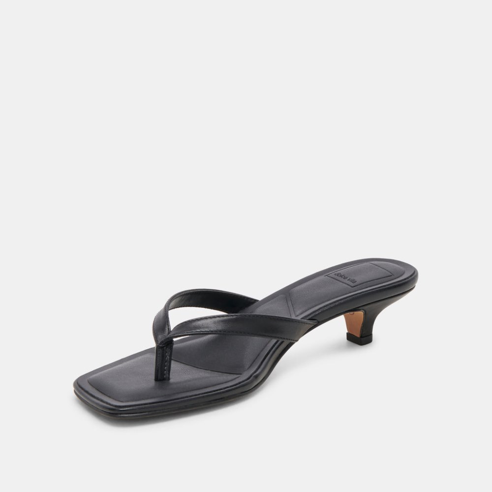 Dolce Vita Tasiah Sandals Black Leather