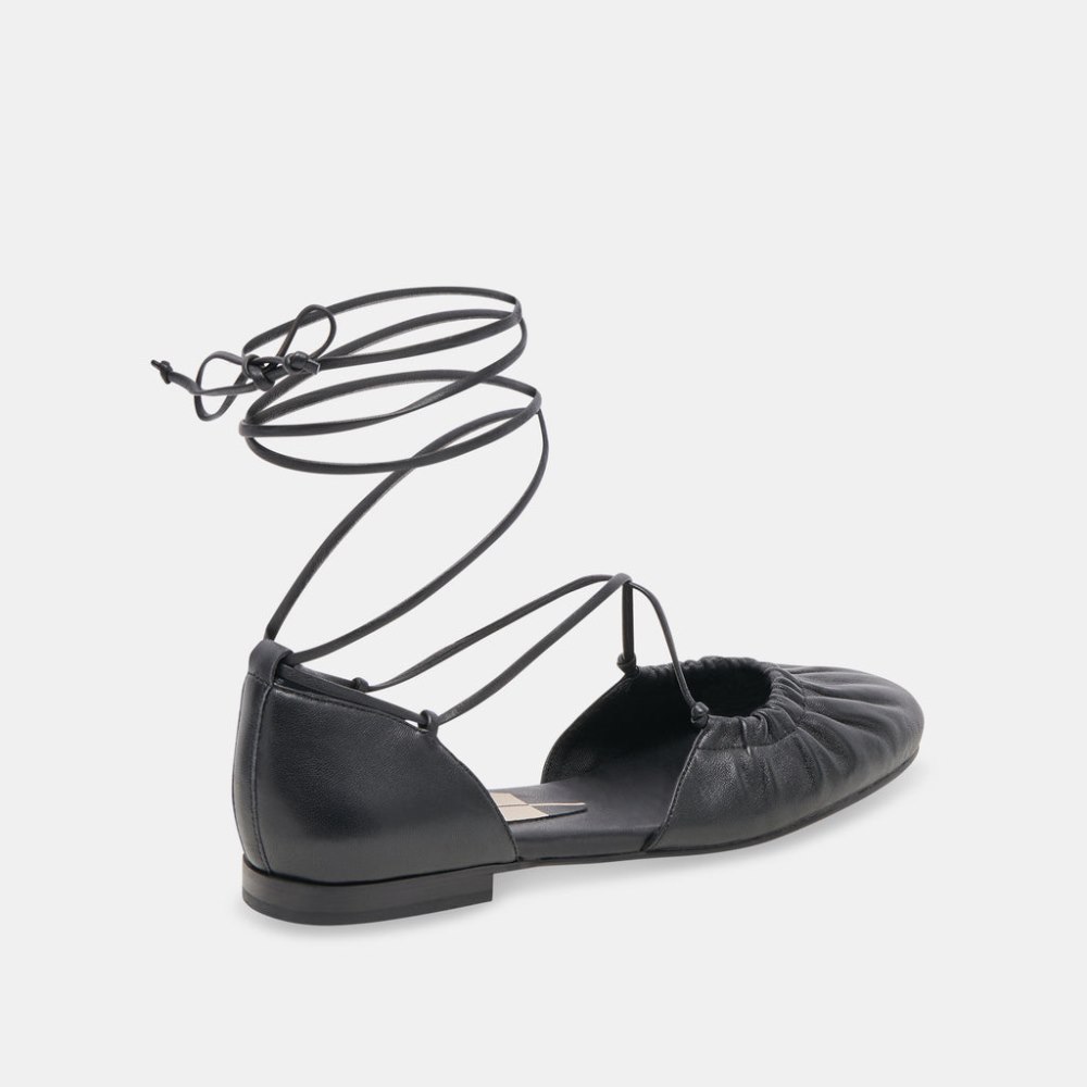 Dolce Vita Cancun Ballet Flats Black Leather