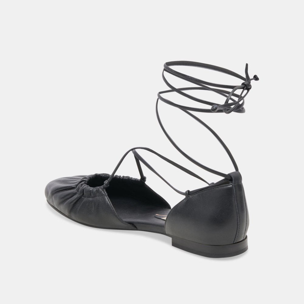 Dolce Vita Cancun Ballet Flats Black Leather