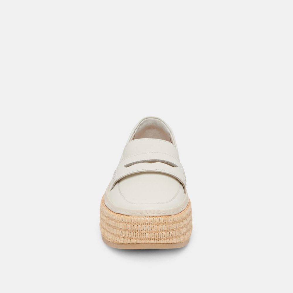 Dolce Vita Ranna Loafers Ivory Leather