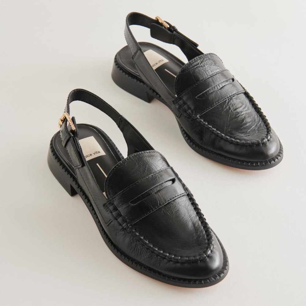 Dolce Vita Hardi Loafers Midnight Crinkle Patent